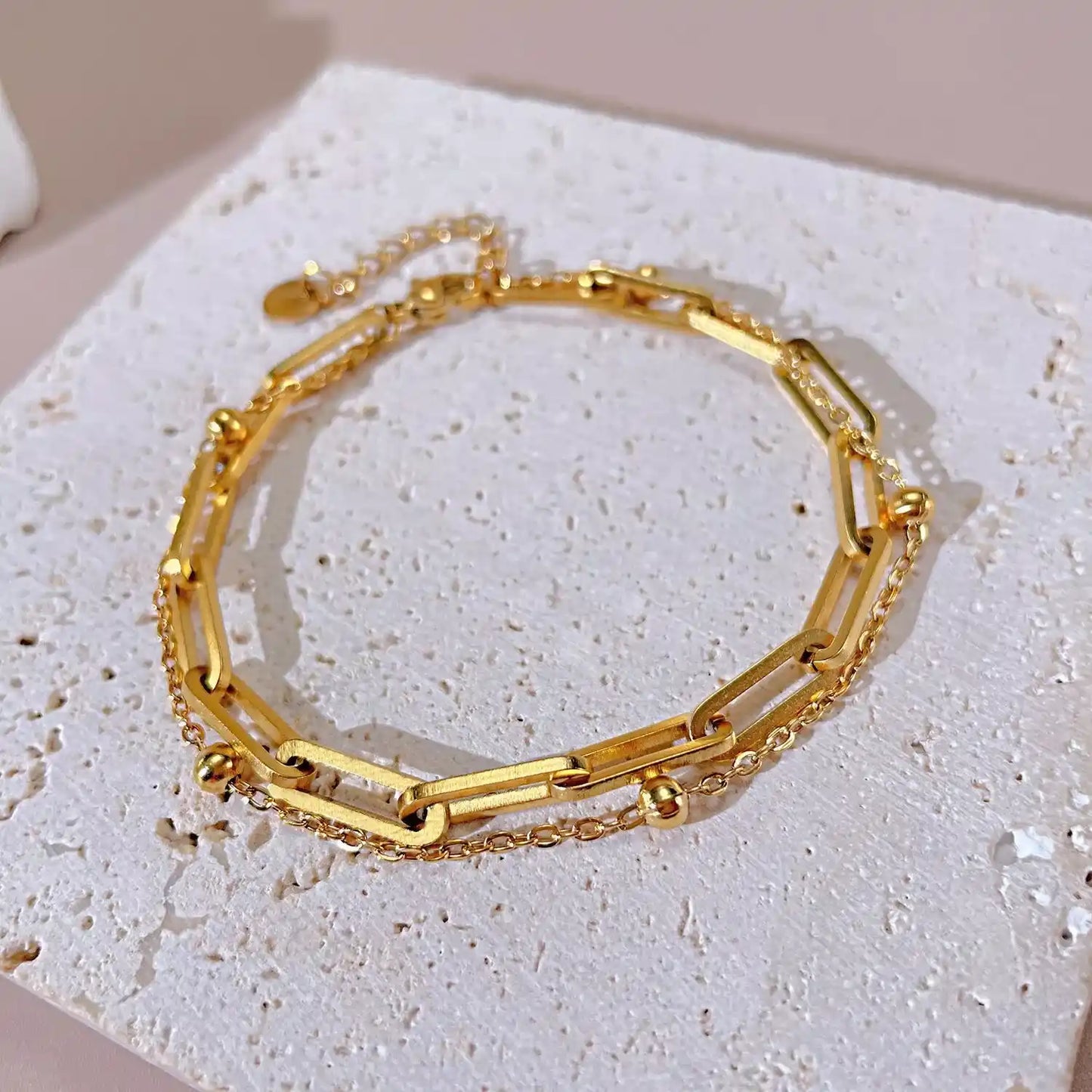 Layer Slayer Gold Link Bracelet
