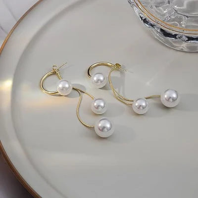 Dela's Pearl Drop Earring - SubhagAlankar