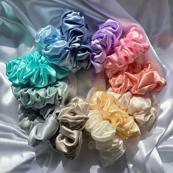 Satin Scrunchy Random Color (PACK OF 1) - SubhagAlankar