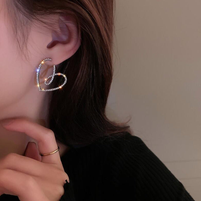 Eternal Spark Heart Earring - SubhagAlankar