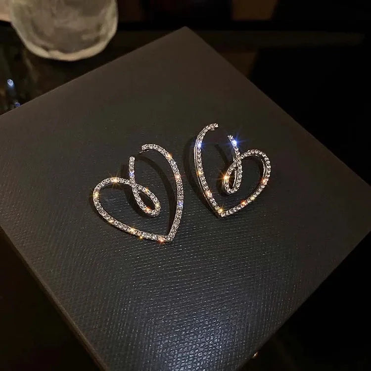 Eternal Spark Heart Earring - SubhagAlankar