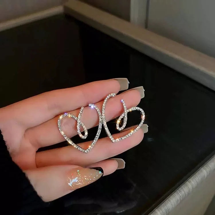 Eternal Spark Heart Earring - SubhagAlankar