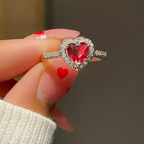 Heart Stone Ring - SubhagAlankar