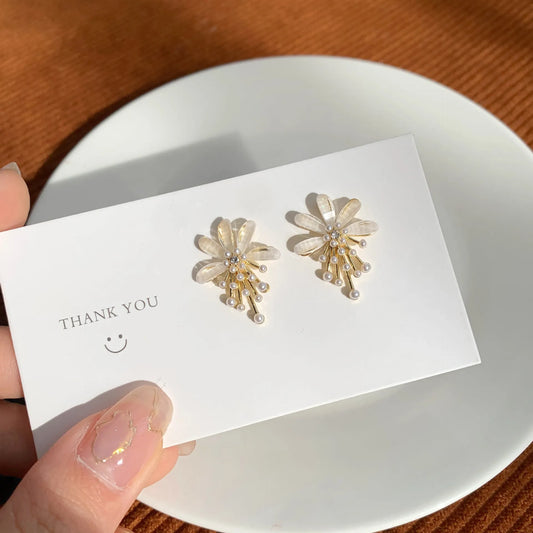 Daisy Pearl Stud Earring - SubhagAlankar