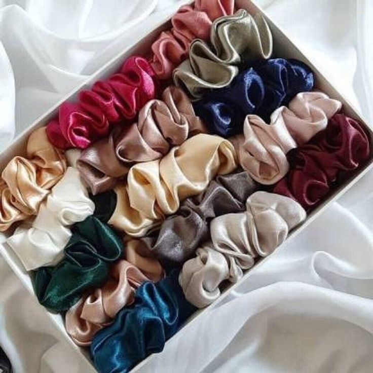Satin Scrunchy Random Color (PACK OF 1) - SubhagAlankar