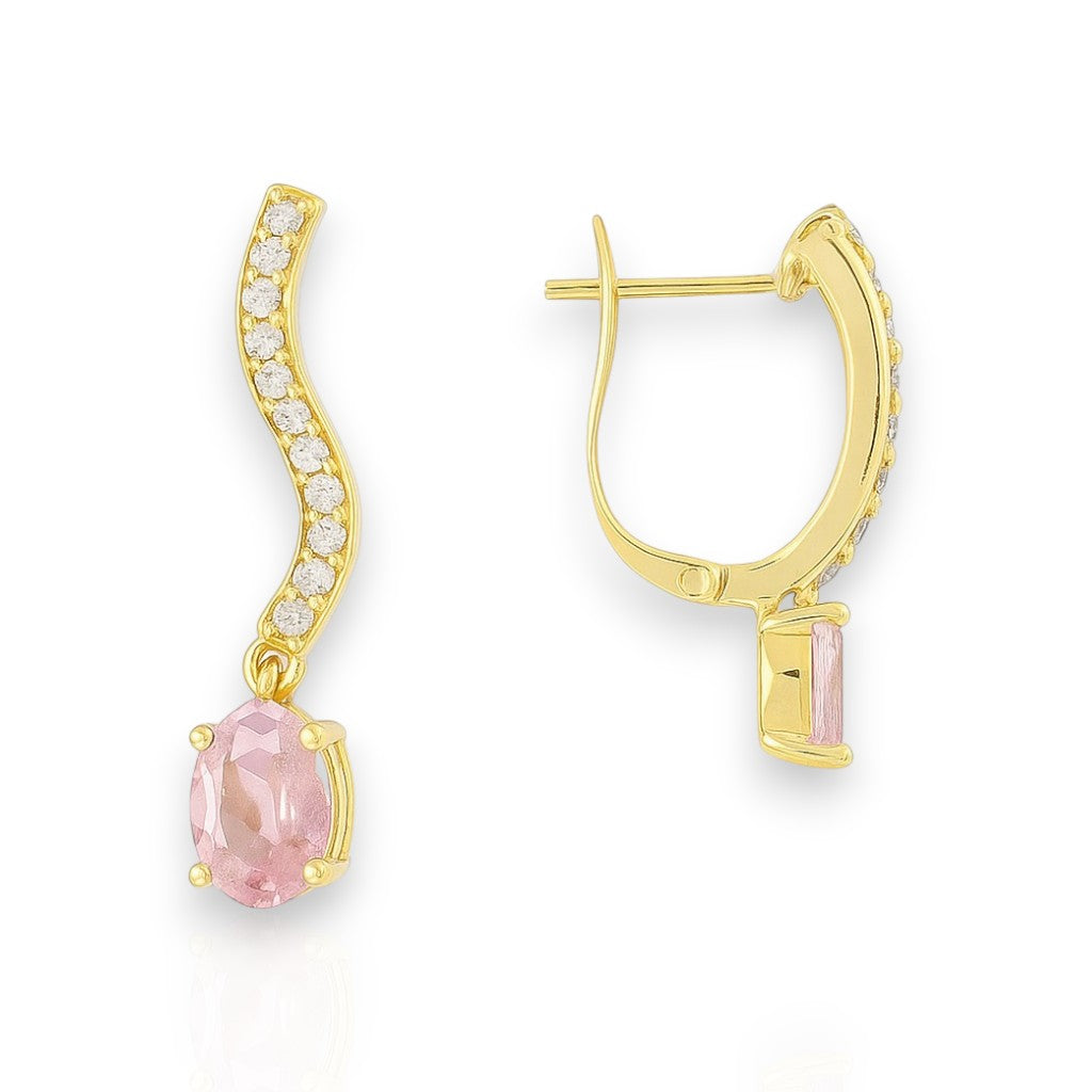 Etoile Rose Drop - 18K Gold Plated