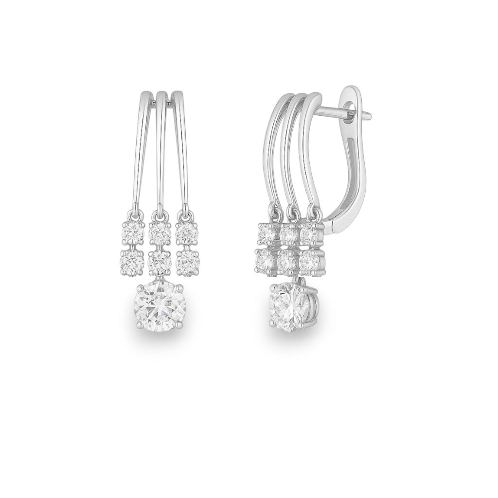 Ophelia Diamond Drop - Platinum plated