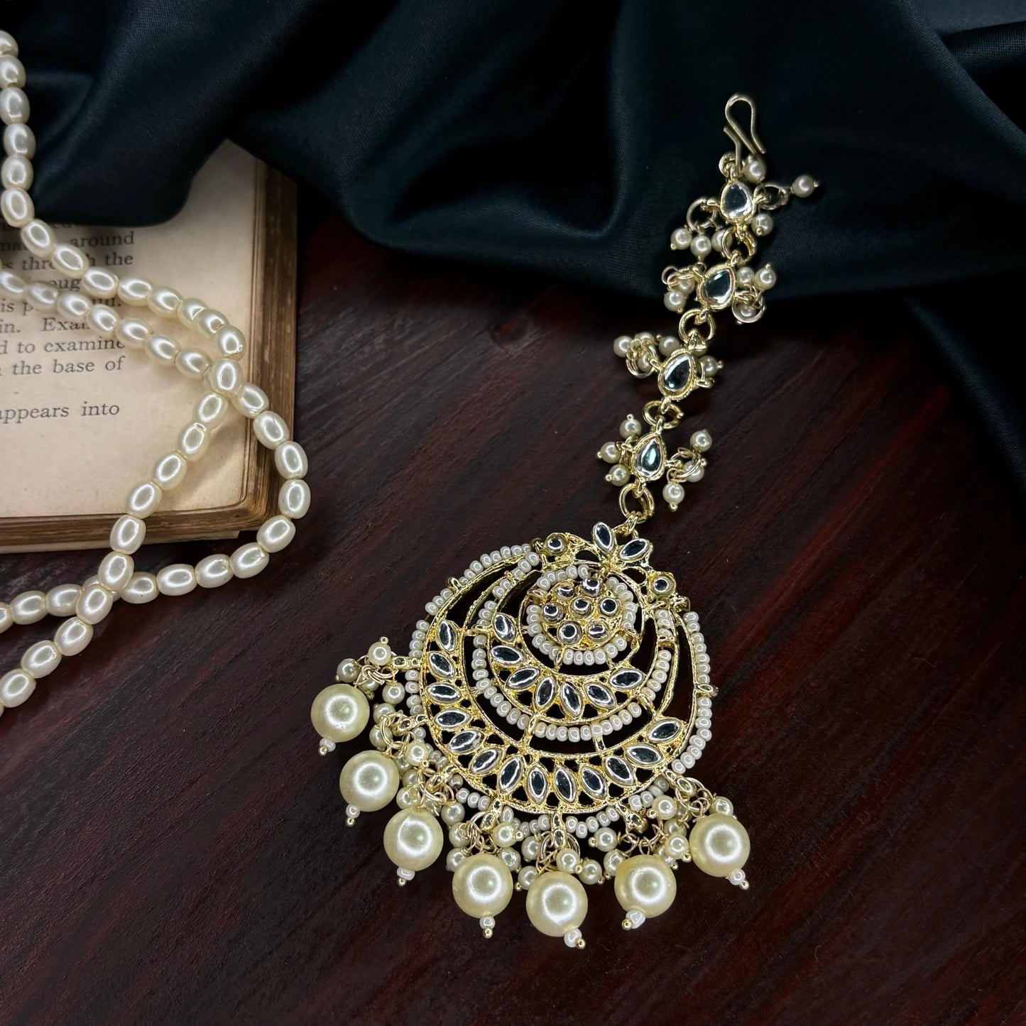 Chandni Kundan Chain Maangtika - SubhagAlankar