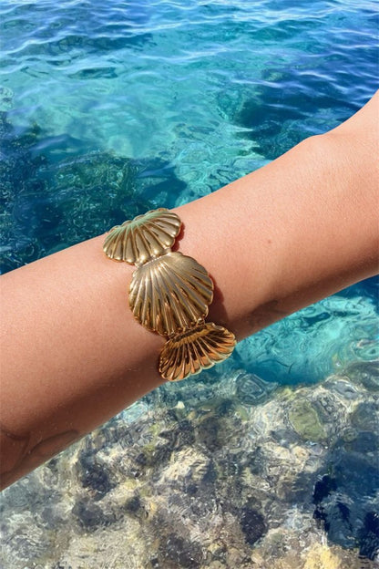 Coastal Hand Cuff/ Bracelet - 18k Gold Plated