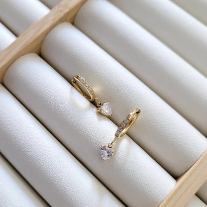 Coeur Huggie - 18k Gold Plated