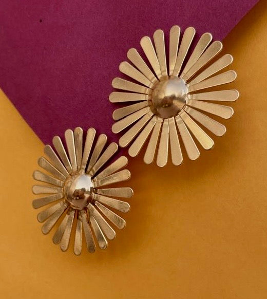 Sunlit Gold Stud - Statement