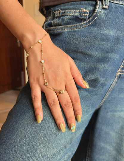 Satin Hand Chain Bracelet