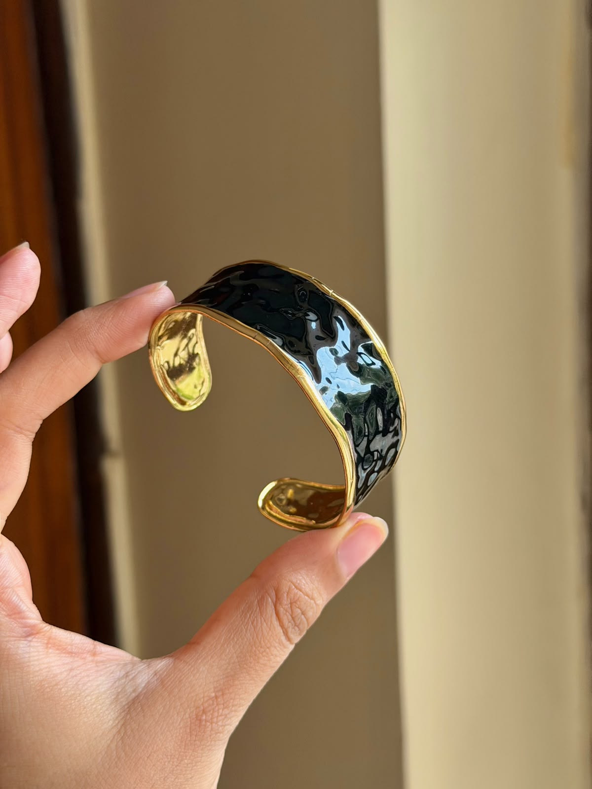 Ink & Gold Bracelet- Adjustable