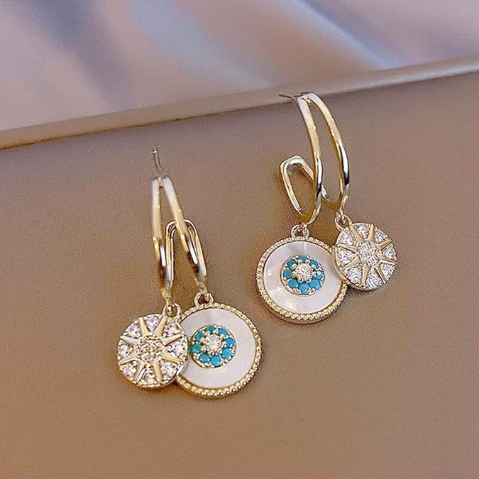 Gold Plated Charm Dangling Earring