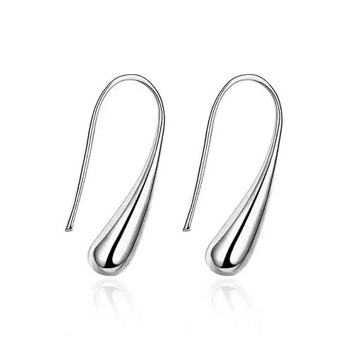 Statement Silver Drop Earring - SubhagAlankar