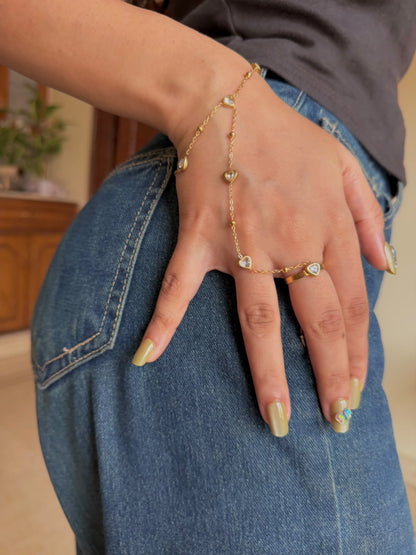 Satin Hand Chain Bracelet