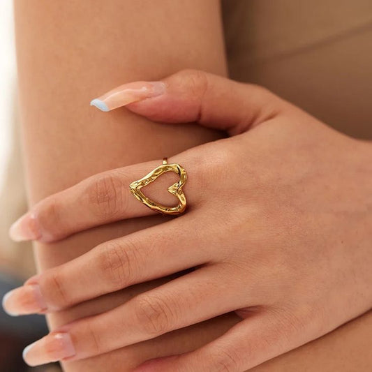 Salty Heart Ring