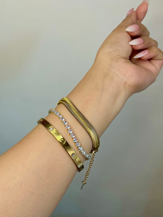 All Wrapped Bracelet Stack