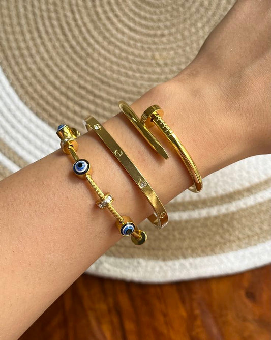 Evil Eye Stack Thin Wrist/Baby Size