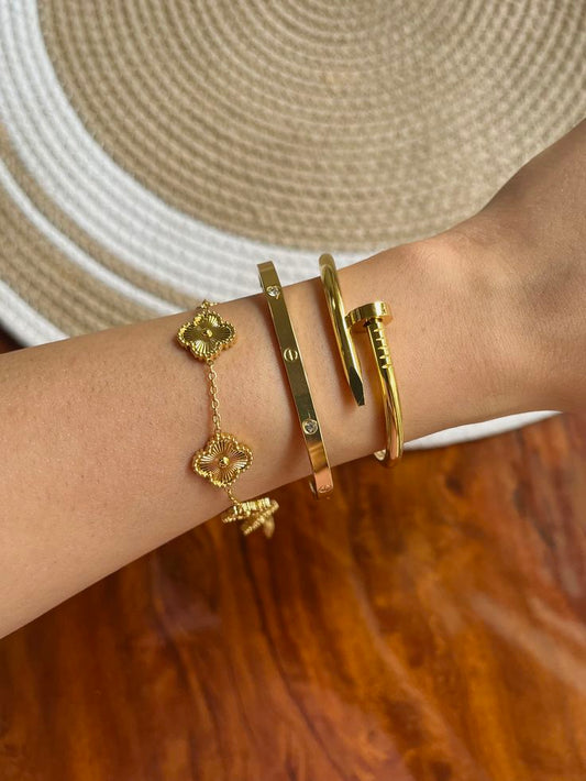 Stella Stack- Gold Thin Wrist/Baby Size