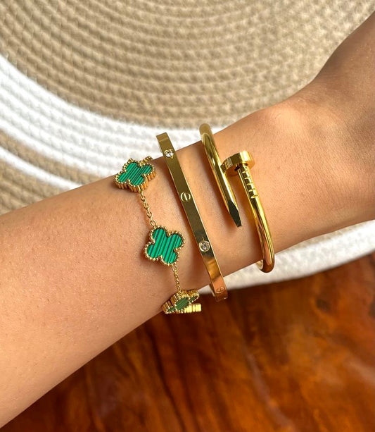 Stella Stack- Green Thin Wrist/Baby Size