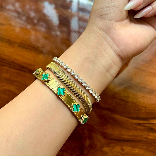 All Eyes on You Bracelet Stack