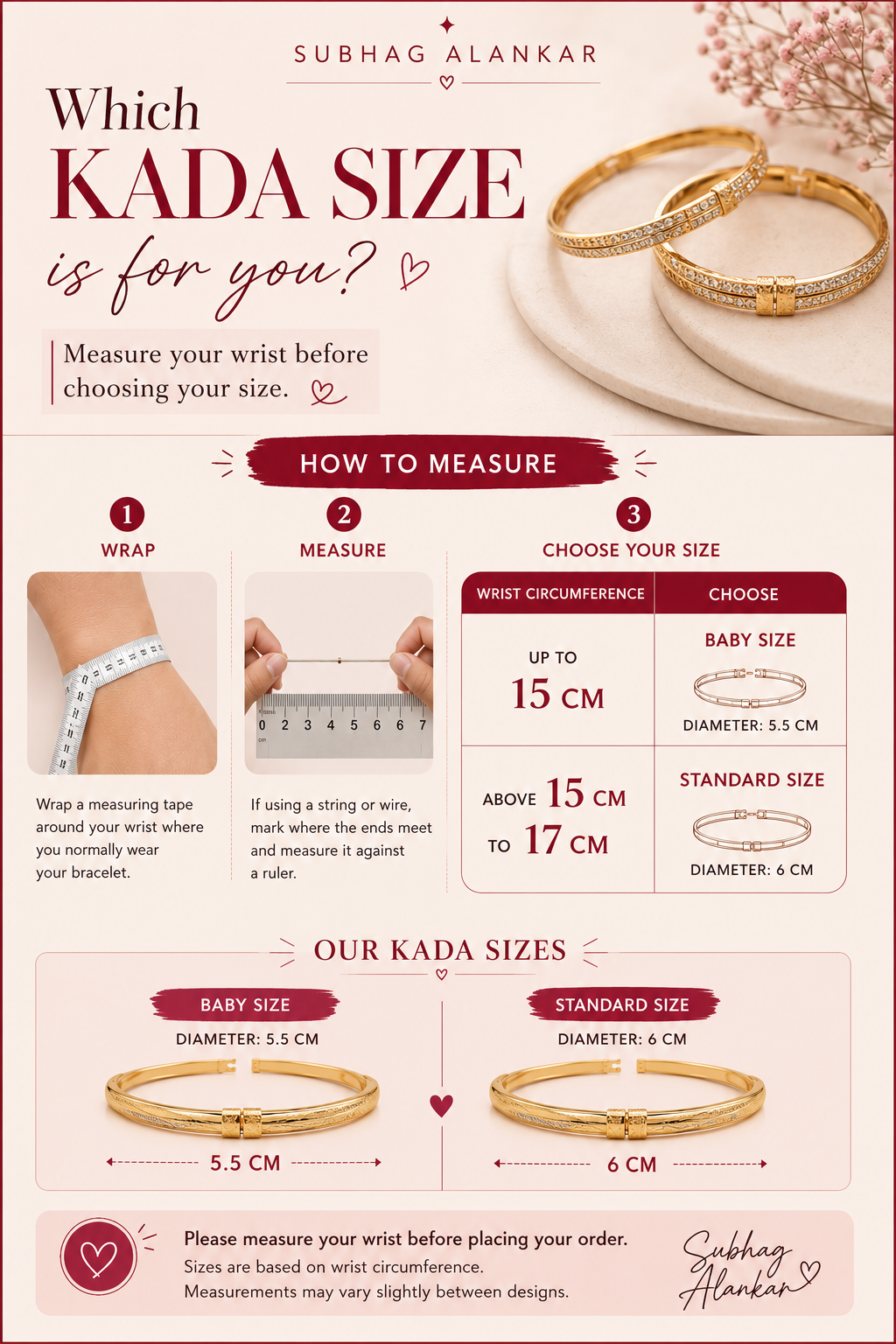 Manali Thin Wrist/ Baby Size bracelet
