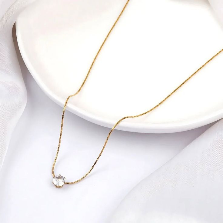 Dainty Diamond Necklace