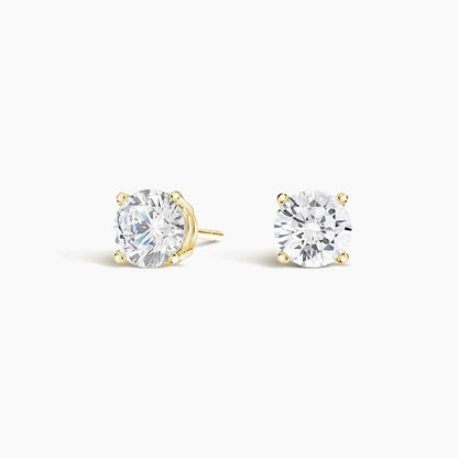 Classic 4mm Diamond Stud - 18k Gold Plated