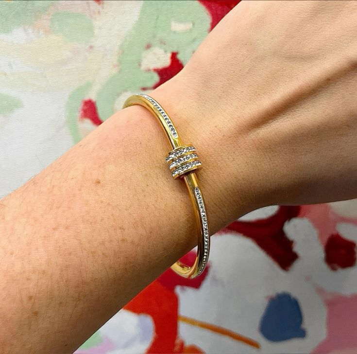 Diamond Latch Thin Wrist/Baby Size  Bracelet