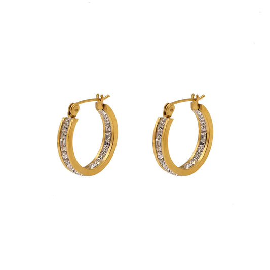 Approved By Pretty Girls Hoop - 18k Gold Plated