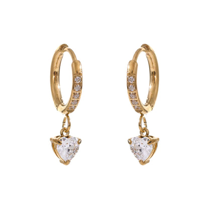 Coeur Huggie - 18k Gold Plated