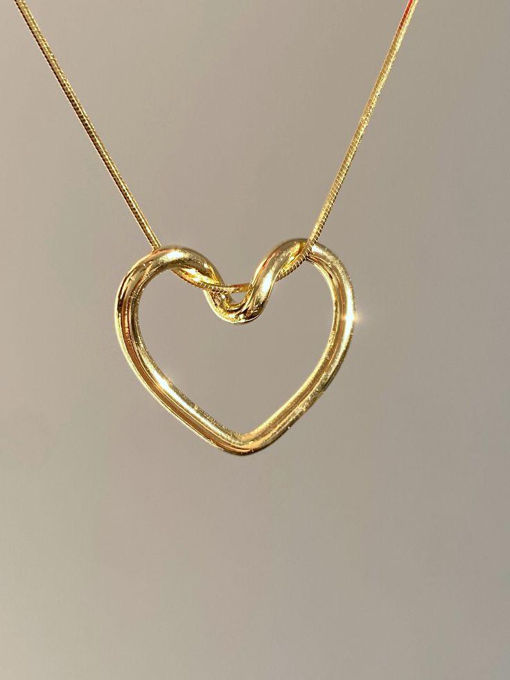 Ava's Heart Necklace - 18k Gold plated - SubhagAlankar