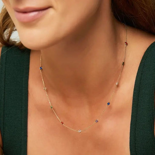 Prism Dust Minimal Necklace