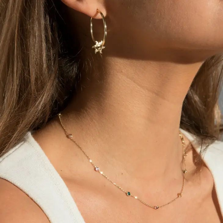 Prism Dust Minimal Necklace