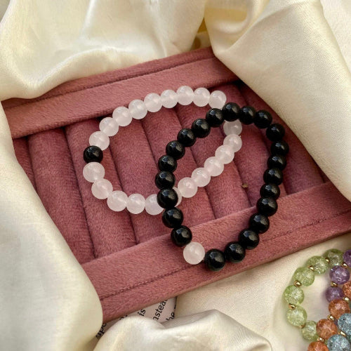 Soulmate Beaded Couple Bracelet - SubhagAlankar