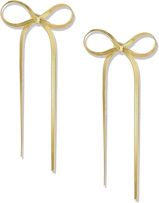 Bow Knot Earrings - 18K Gold Plated