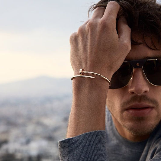 Men's Nail Bracelet-Gold