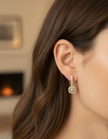 Sunflare Drop Earring -18k Gold Plated