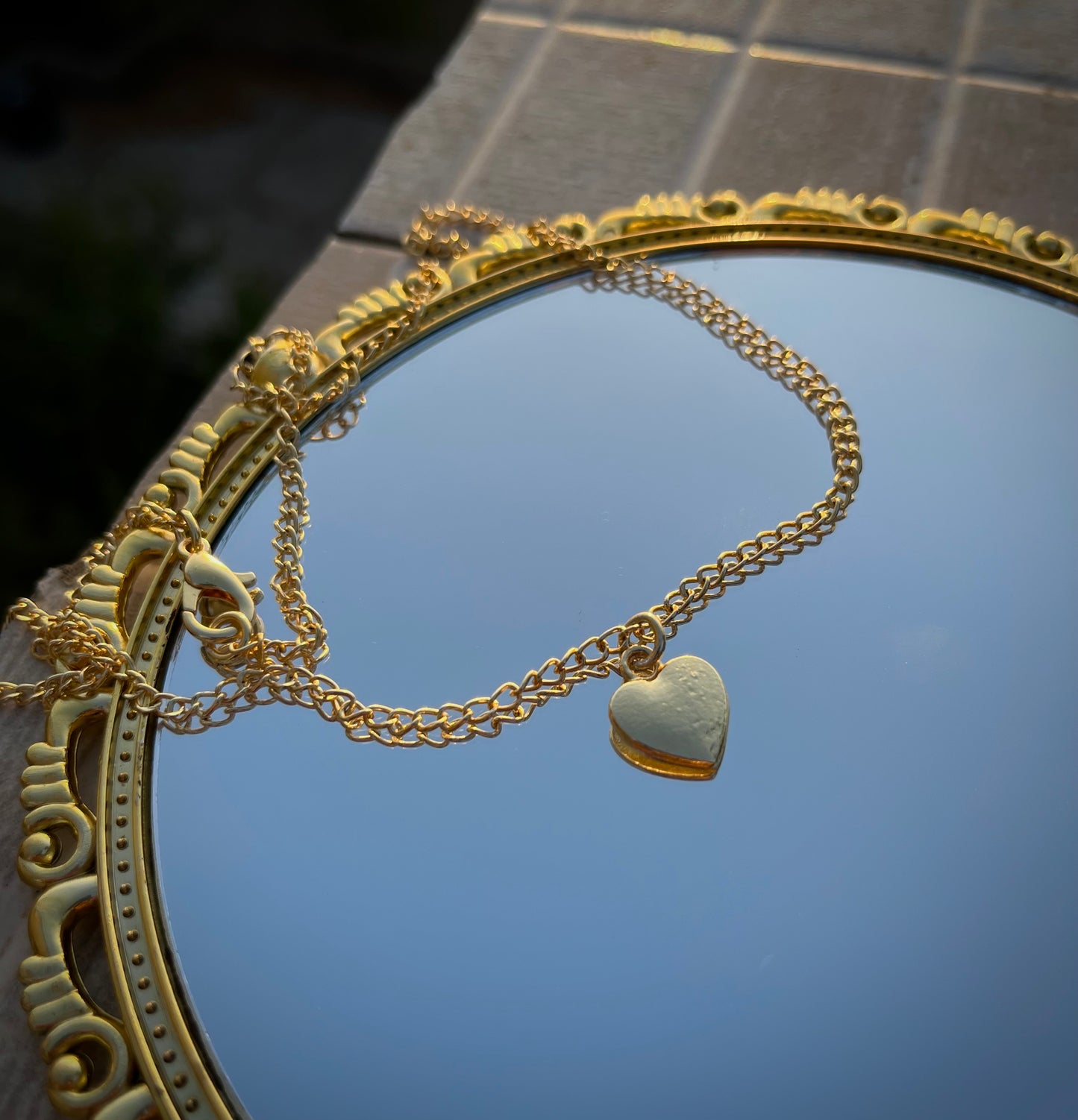 18K Gold Plated Heart Necklace