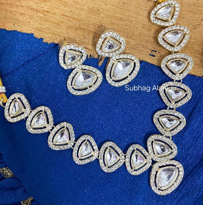 ANAYA KUNDAN JEWELLERY SET - SubhagAlankar