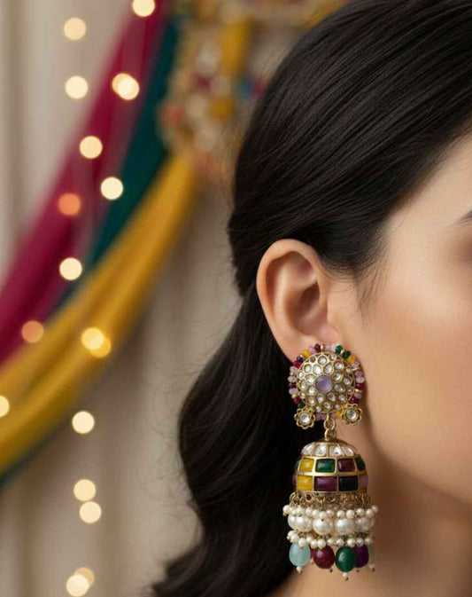 Ira's Multicolor Jhumka Earring