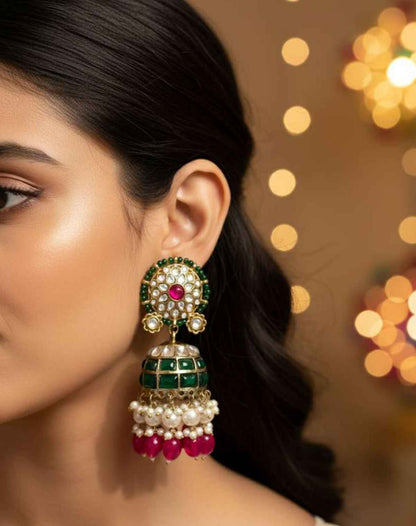 Ira's Green Jhumka Earring