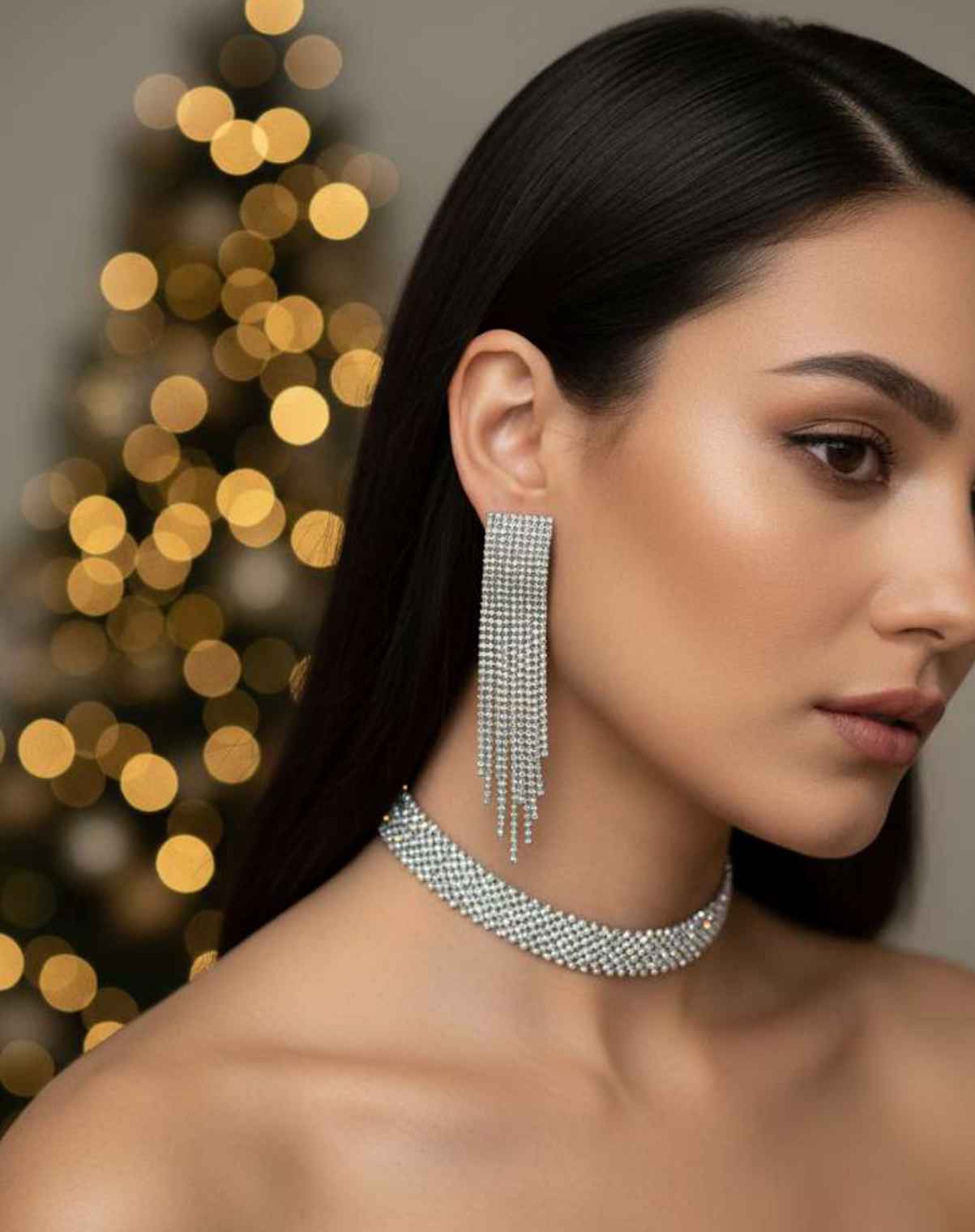 Rhinestone Dazzling Jewellery Set