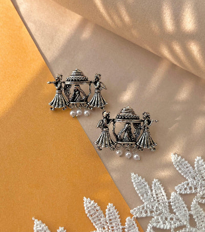 Doli Silver Studs - SubhagAlankar