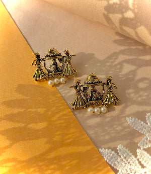 Doli Gold Studs - SubhagAlankar