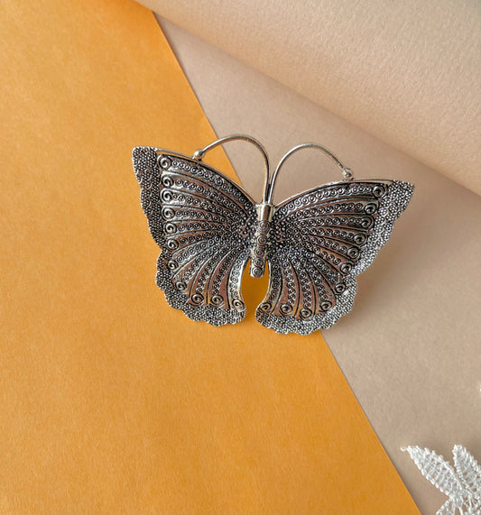 Butterfly Silver  Statement Ring