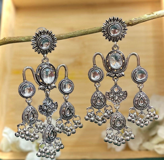 Kaushiki Silver Chandelier - SubhagAlankar