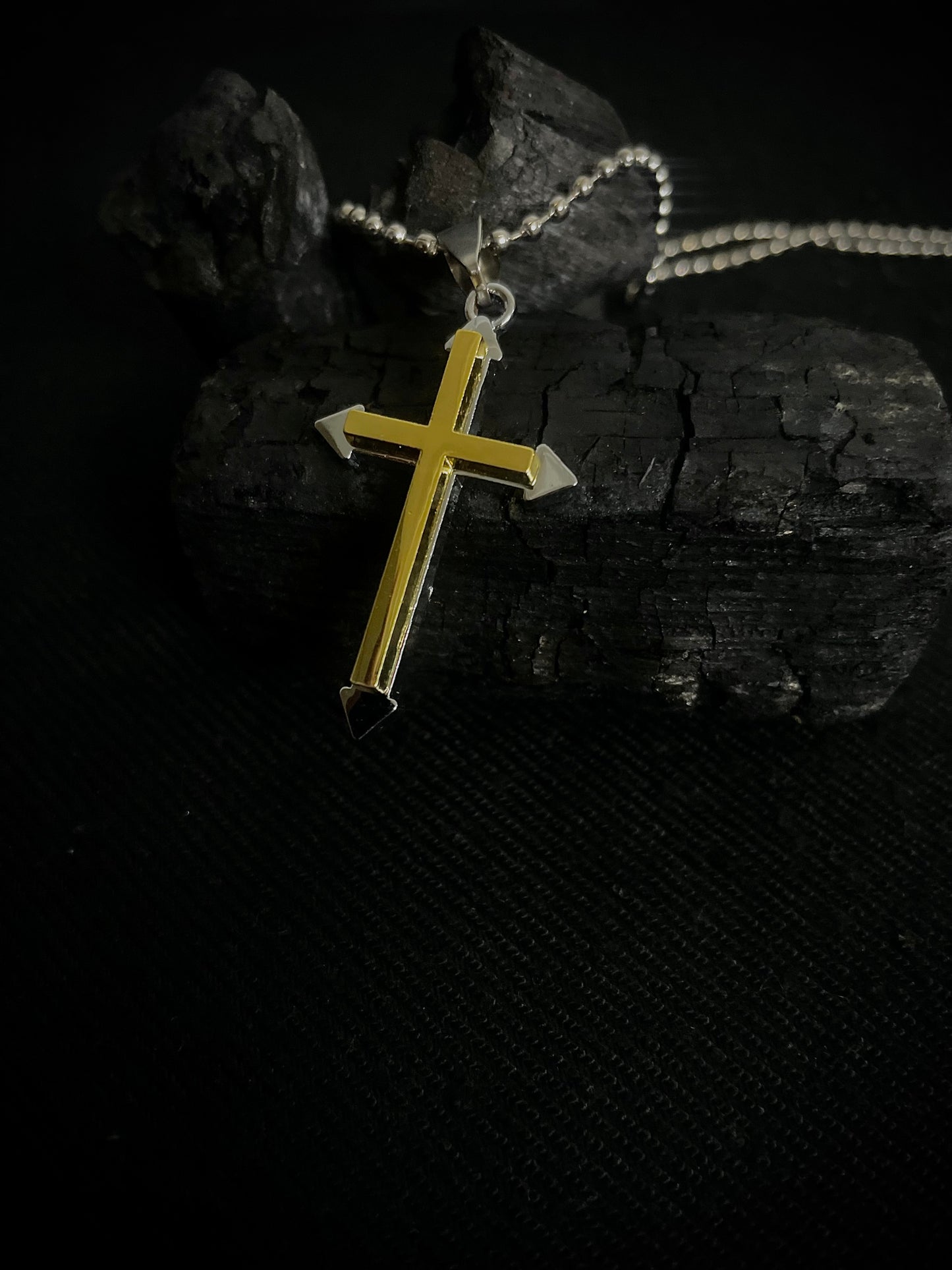 Cross Gold Pendent Chain