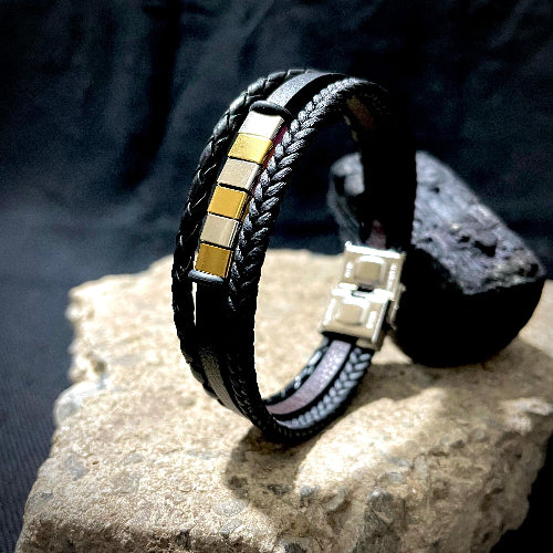 Daystar 3 Strap Gold Plated Band - SubhagAlankar
